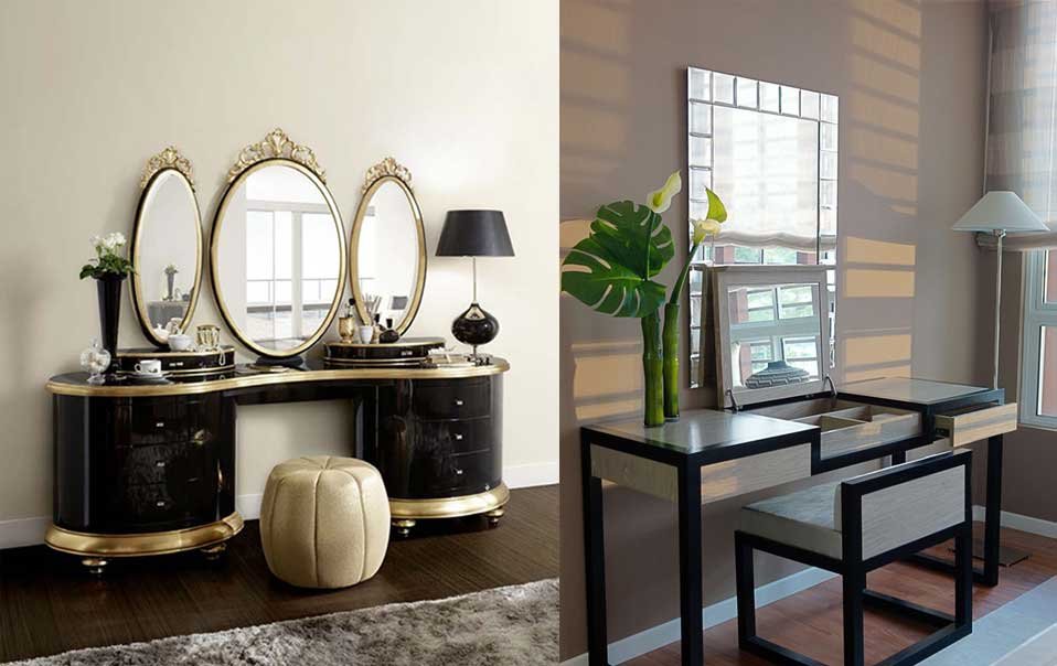 To love someone else, it is necessary to love yourself first. One should respect his own personality and feel proud of his qualities. I am not in the favor of getting self-obsessed but still, it is important to pamper yourself. Every person feels good and beautiful in front of a device called mirror, which shows us our own image. We all love spending time in the part of the house which is provided with mirror, i.e. the dressing area possessing mirrored dressing tables.