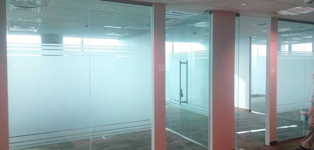 AIRBUSS OFFICE  SANDBLASTING DESIGN @ DUBAI AIRPORT FREE ZONE DUBAI