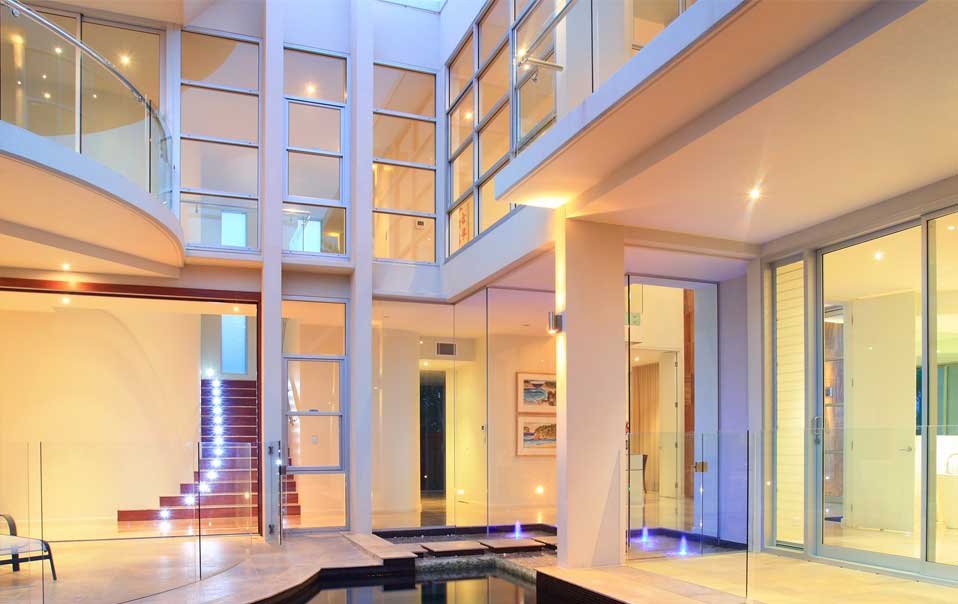 We offer a full range of commercial aluminium products,including shop fronts,curtain walling screens,entrance screens,automatic entrance doors. All products can be powder coated from a wide choice of colours and finishes and glazed with an extensive choice/specification of glass or double glazed units available.