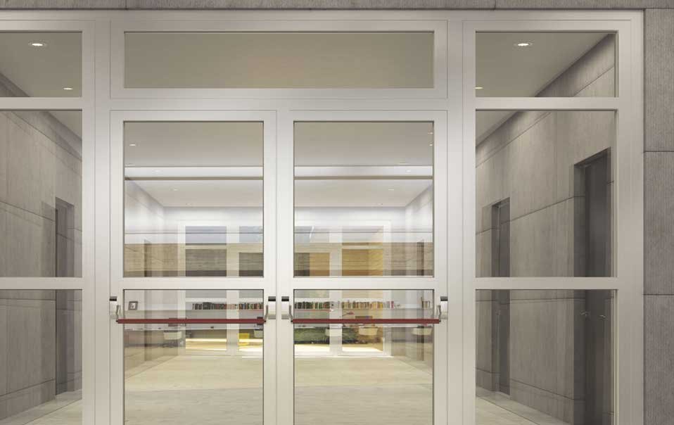 We offer a full range of commercial aluminium products,including shop fronts,curtain walling screens,entrance screens,automatic entrance doors. All products can be powder coated from a wide choice of colours and finishes and glazed with an extensive choice/specification of glass or double glazed units available.