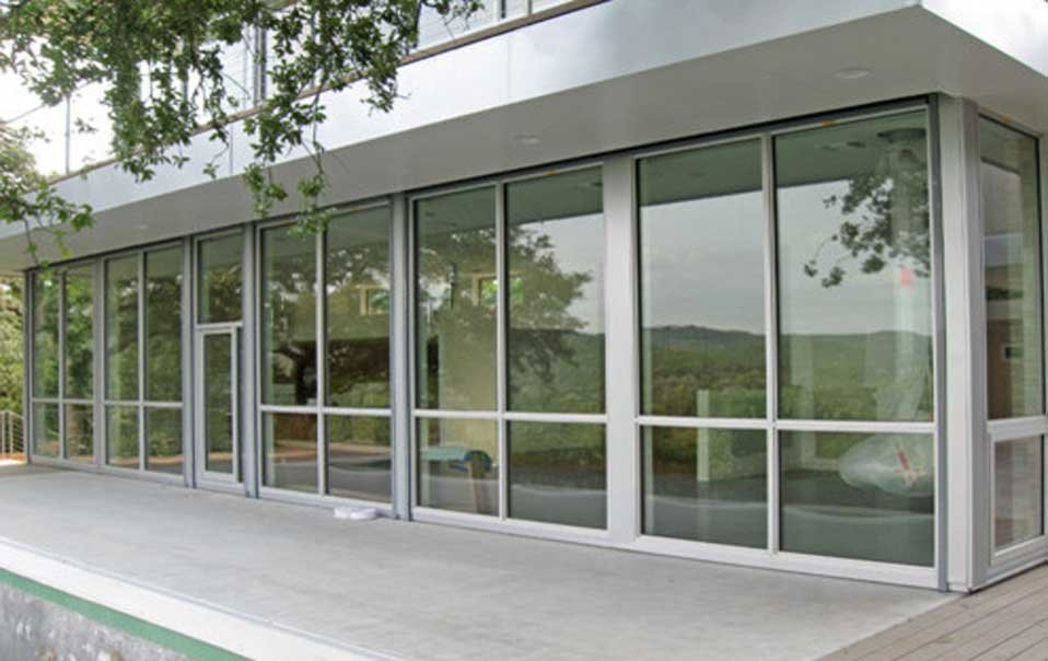 We offer a full range of commercial aluminium products,including shop fronts,curtain walling screens,entrance screens,automatic entrance doors. All products can be powder coated from a wide choice of colours and finishes and glazed with an extensive choice/specification of glass or double glazed units available.